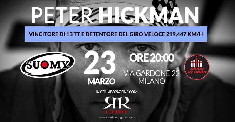 Peter Hickman da Ciapa La Moto a Milano per la Tourist Trophy Night. Domani sera alle 20!