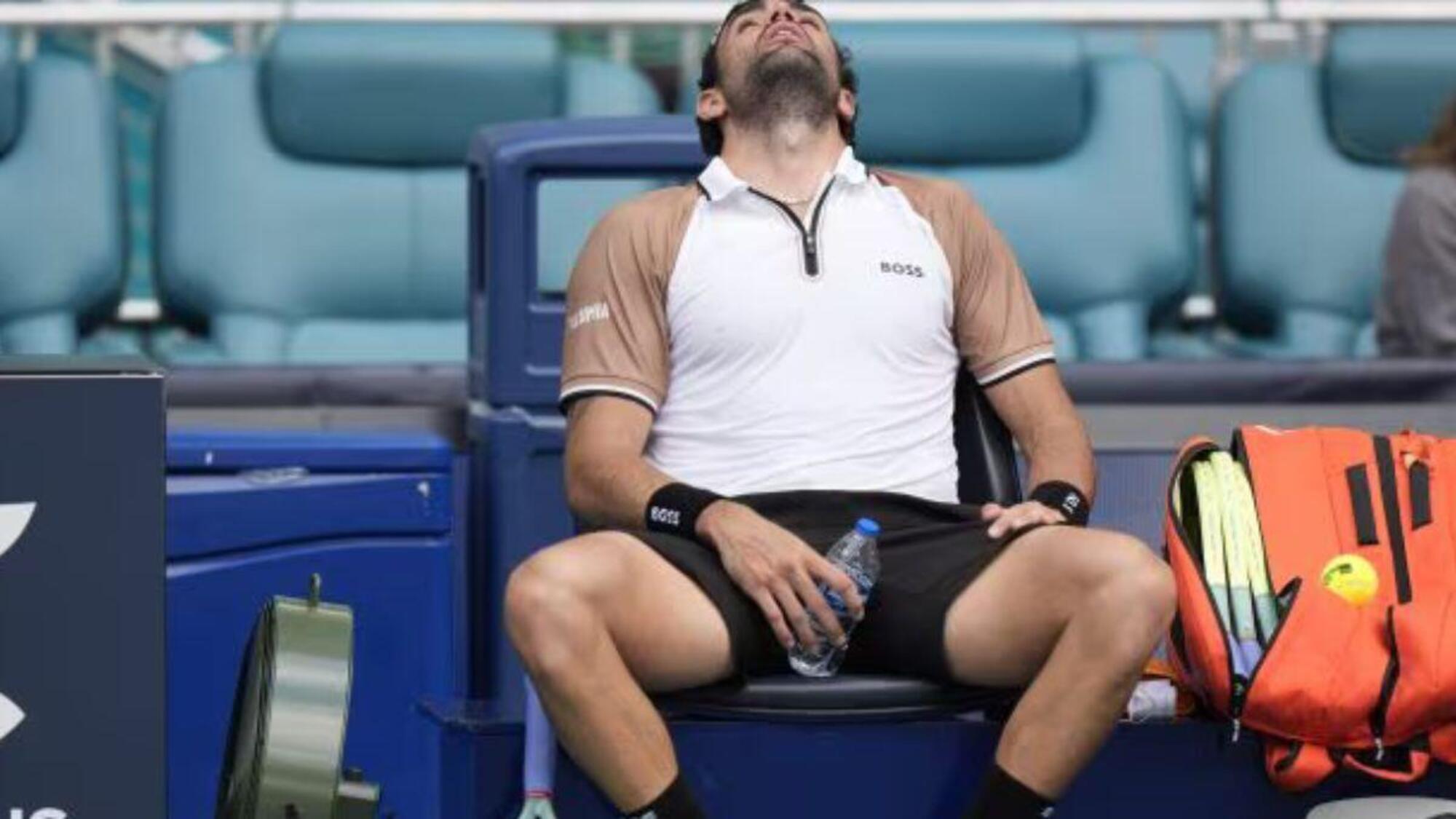 Matteo Berrettini e il malore contro Andy Murray a Miami 