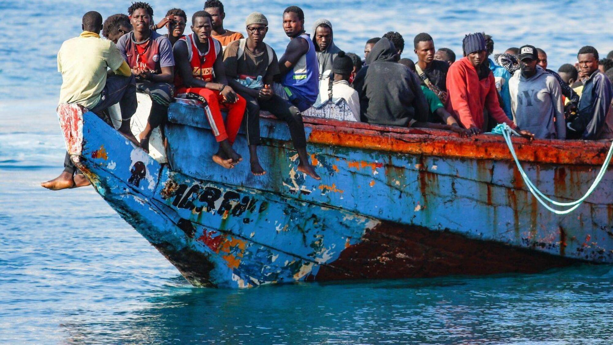 barcone di migranti