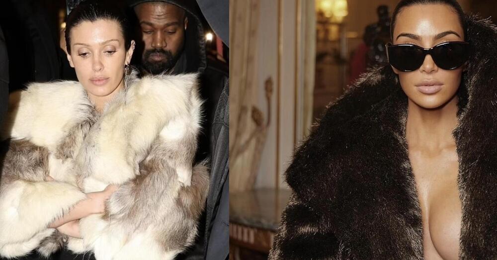 Il Carnival di Kanye West, ma l&rsquo;avete vista Kim Kardashian che copia Bianca Censori? Ecco il cosplay definitivo tra la figlia di Kris Jenner e la moglie [FOTO]