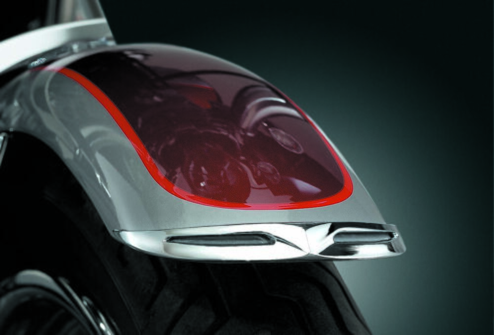 Puntale parafango anteriore cromato Kuryakyn per p 