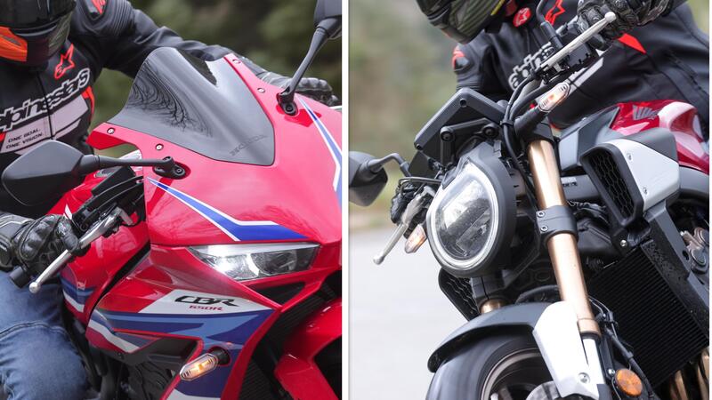 Honda CB650R e CBR650R TEST, le prime con la E-Clutch! [VIDEO]