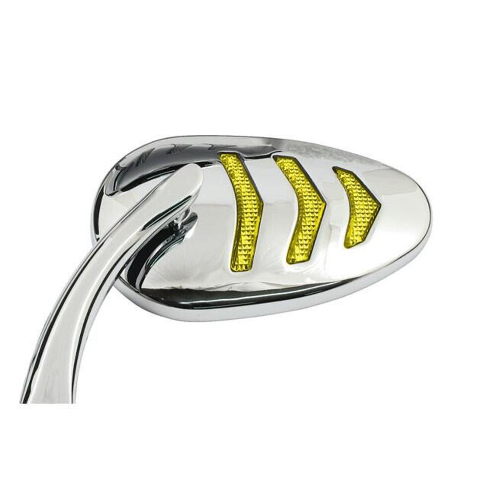 Specchietti Billet cromati con indicatori di direz 