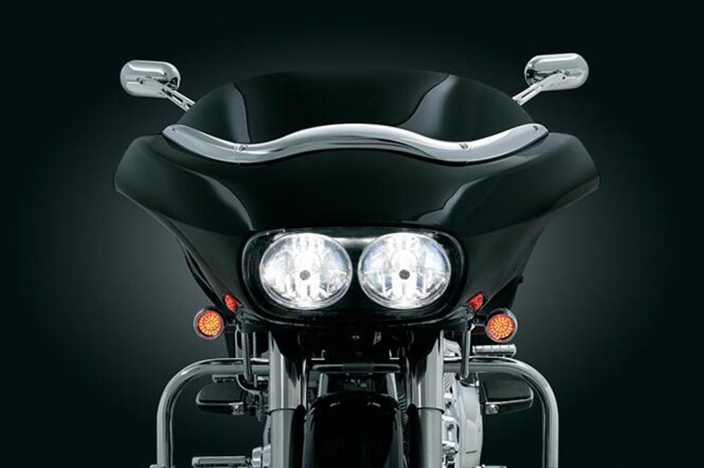 Decoro liscio cromato per parabrezza Kuryakyn 