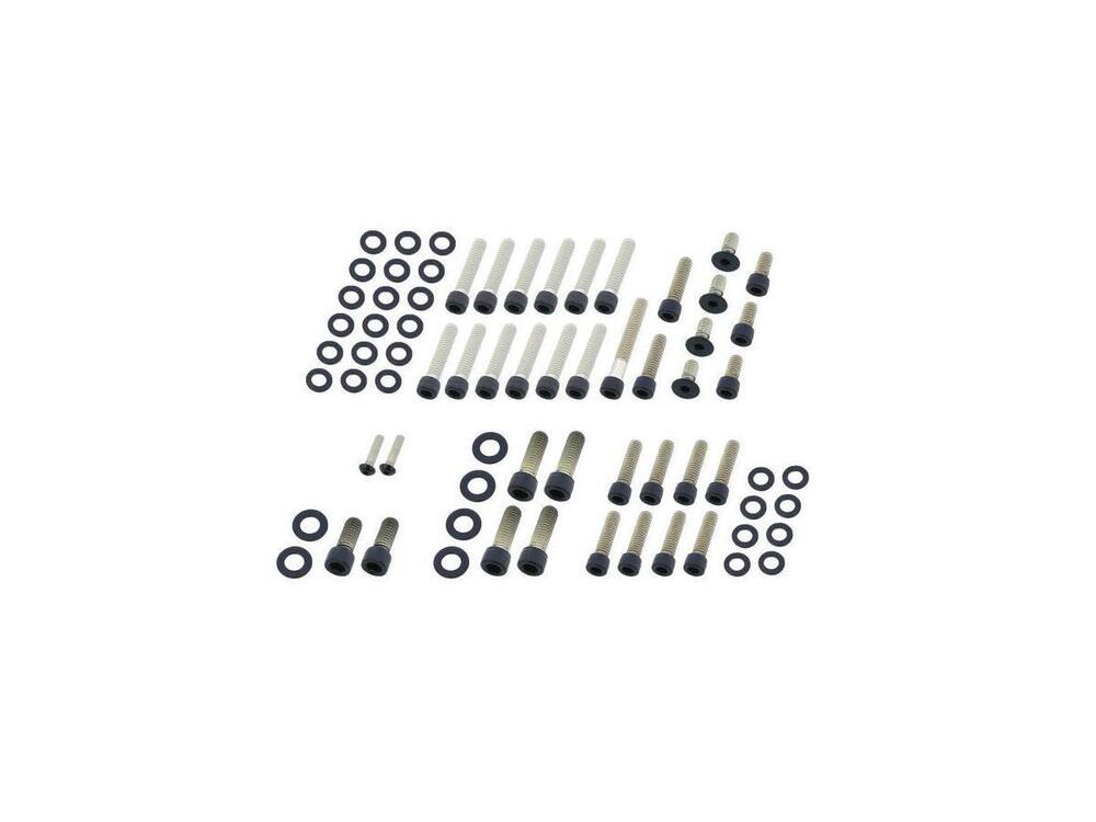 Kit viti coperchi motore nere opache per FL e FX d 