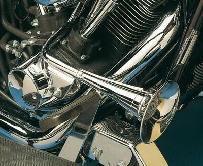 Clacson a tromba cromato per Softail Custom Chrome 