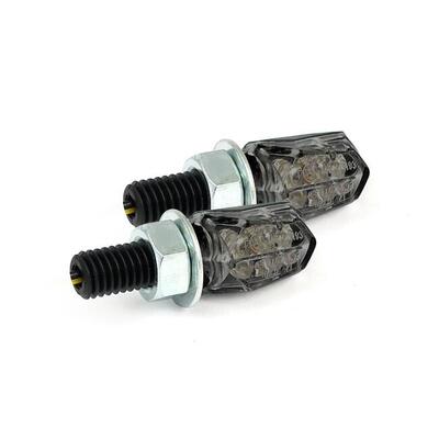 Frecce a led Tiny nere lente fum&egrave; omologate Motorc 