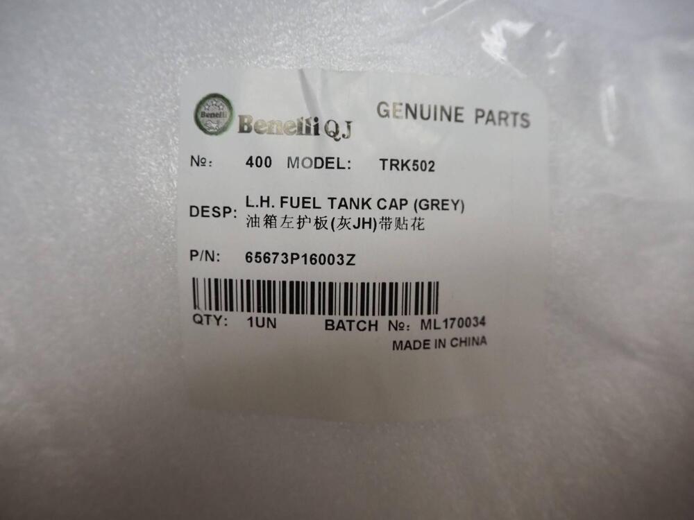 Calotta serbatoio sinistra grigia TRK 502 cod. 656 Benelli (5)