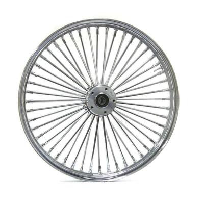 Ruota anteriore cromata Big Spoke 48 raggi 21&rdquo;x 3, 