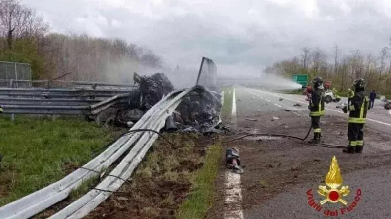 Schianto in Ferrari a 200 km/h a Vercelli, giallo sull&#039;identit&agrave; della passeggera