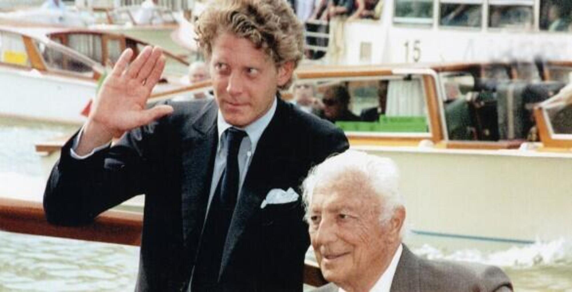 Lapo Elkann con il nonno Gianni Agnelli