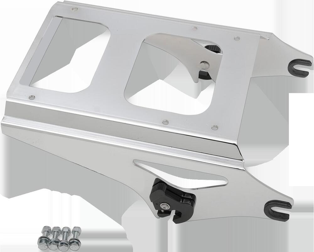 Portapacchi cromato a sgancio rapido per Touring d Drag Specialties