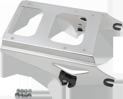 Portapacchi cromato a sgancio rapido per Touring d Drag Specialties