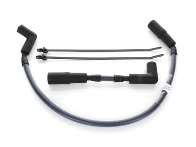 Cavi candele Magnum in treccia nera per Sportster 