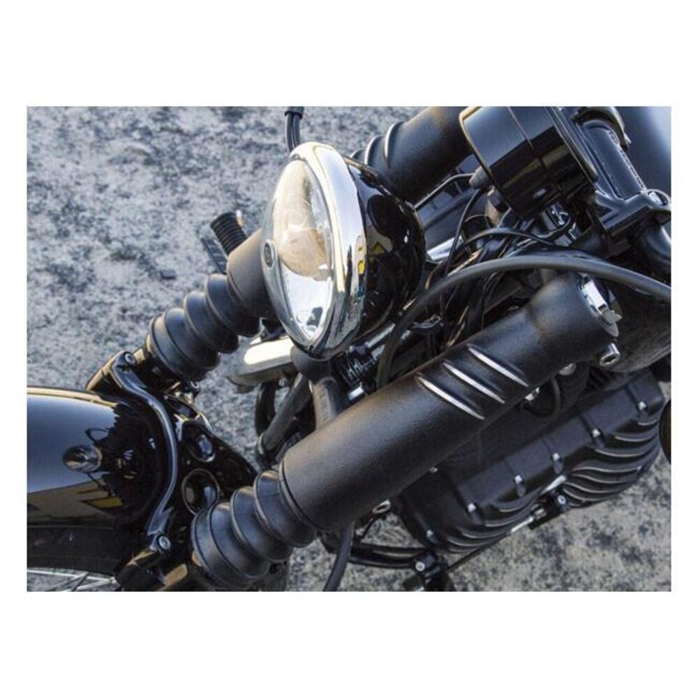 Piastre nere cut corte EMD Per Sportster, FXR e Dy