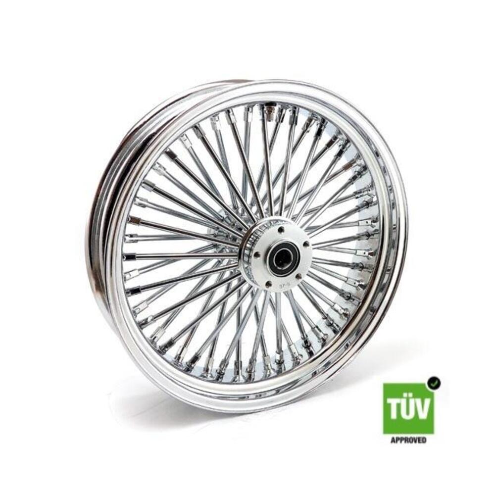 Ruota posteriore cromata Big Spoke 48 raggi 18”x 4 