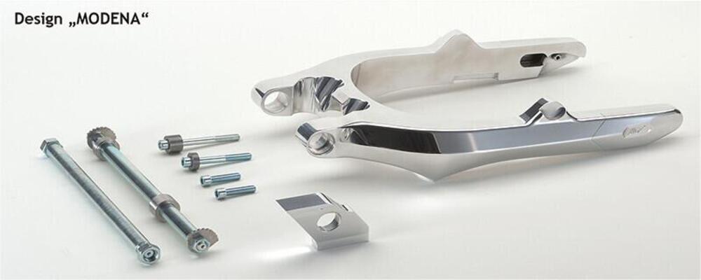 Forcellone monoblocco lucido NLC 3D Modena per Dyn 