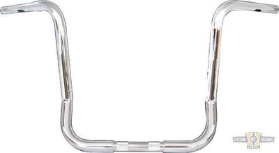 Manubrio Ape Hanger 1-1/4" alto 14" FLHT Cromato B 