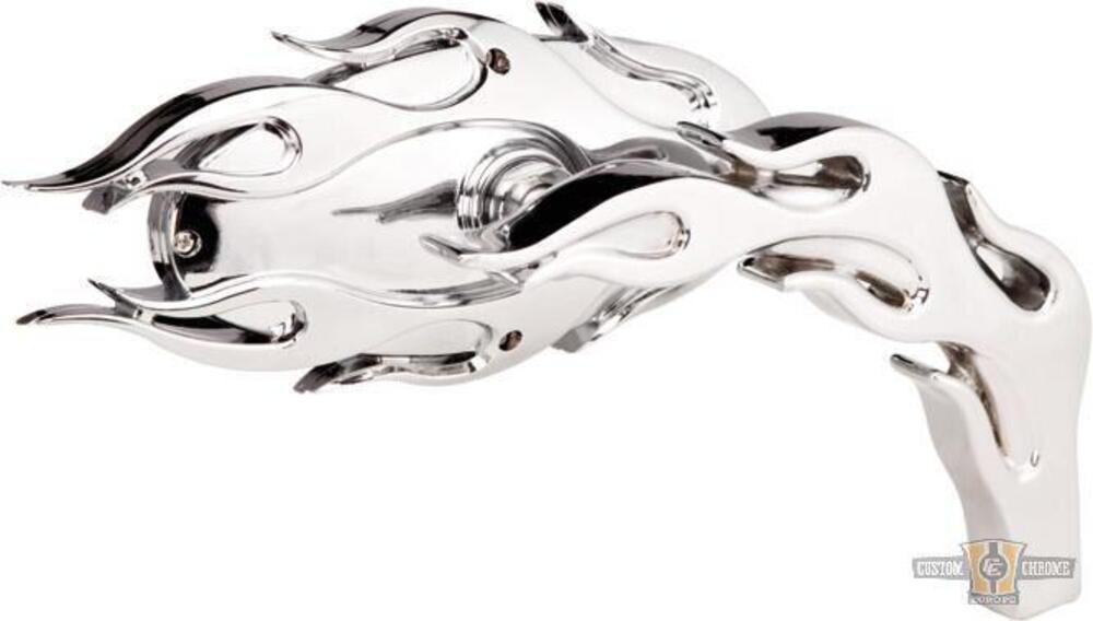 Specchietto Ness Tech Flamed sinistro cromo Arlen Ness