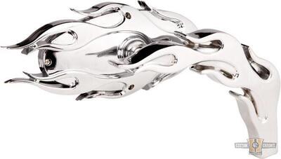 Specchietto Ness Tech Flamed sinistro cromo Arlen Ness