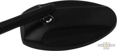 Specchietto ovale Ferrara nero Custom Chrome 