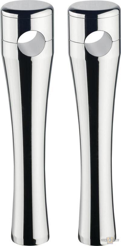 Riser alti 8'' cromati dritti per manubri da 1'' C 