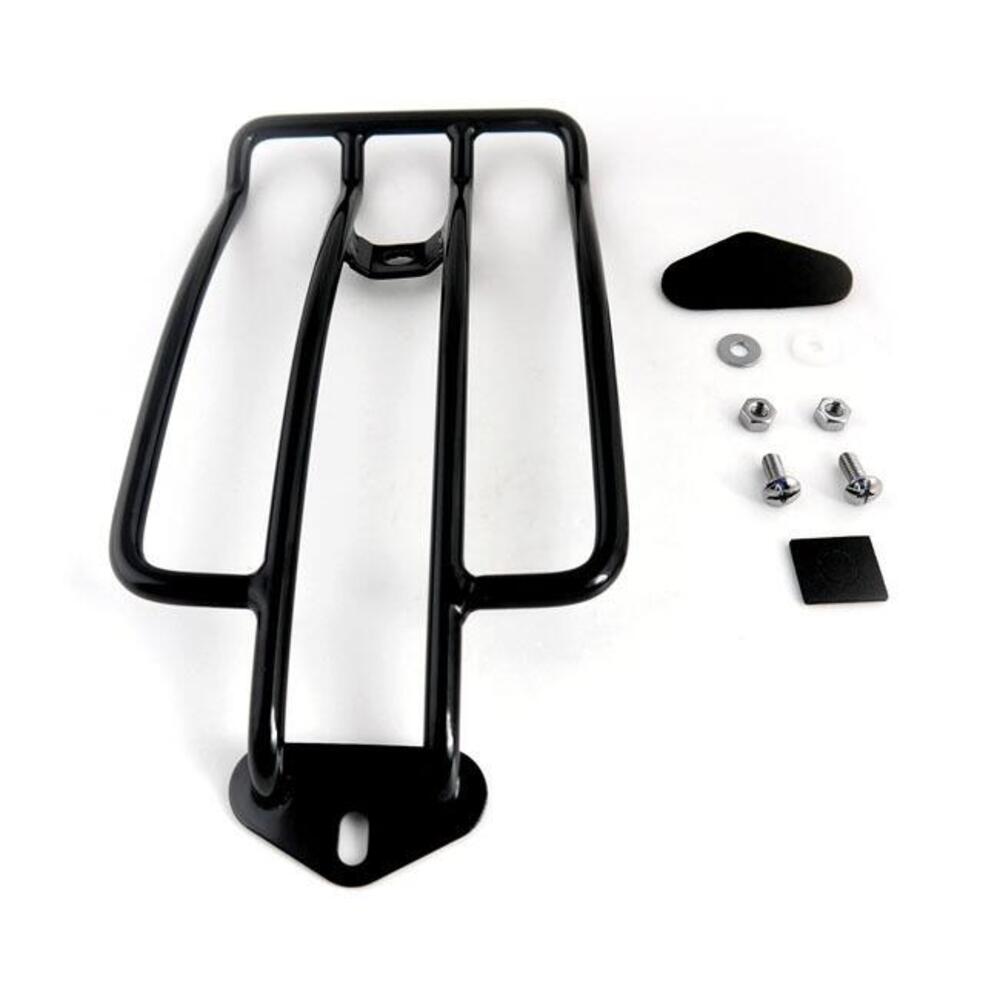 Portapacchi nero per monoposto per Dyna Wide Glide 