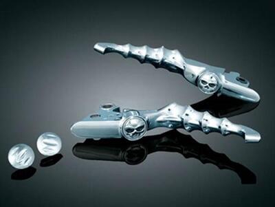 Leve freno e frizione cromate Zombie per Road King 