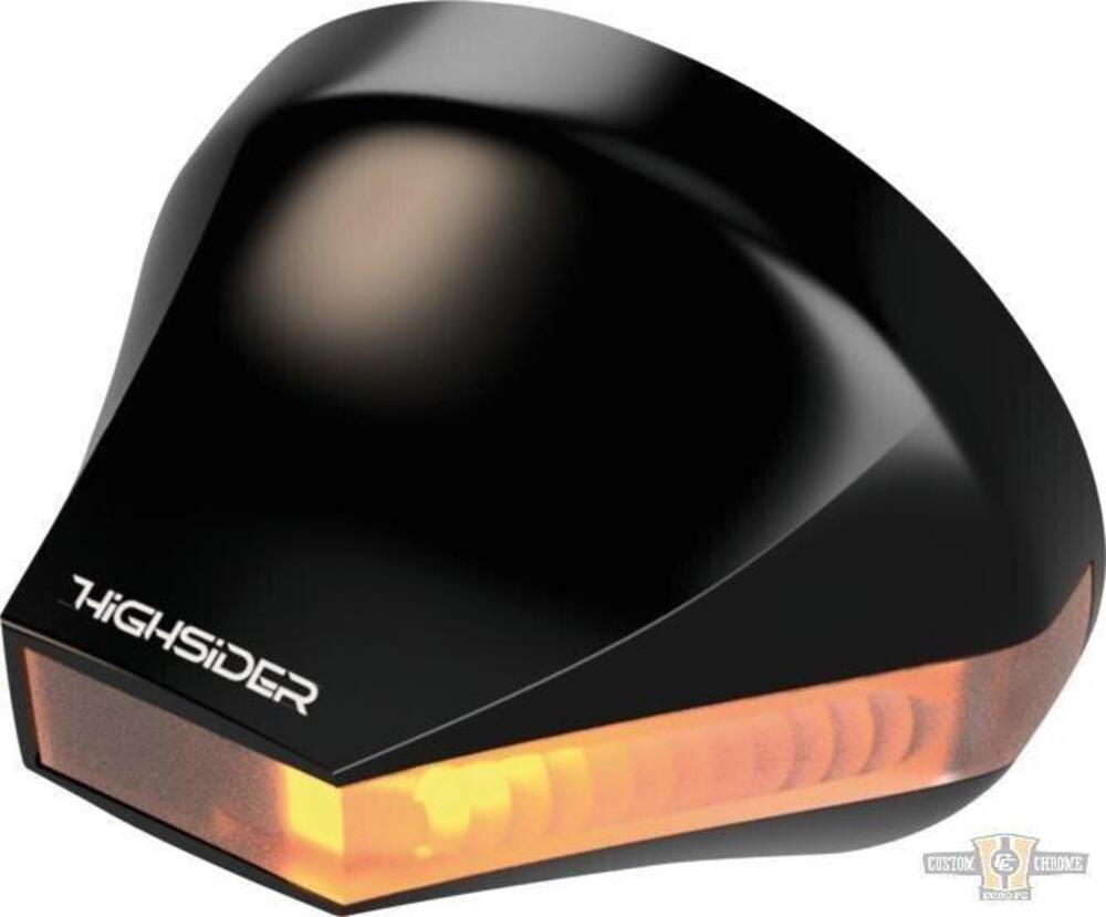 frecce a led da manubrio Flight nere lente fumè om 