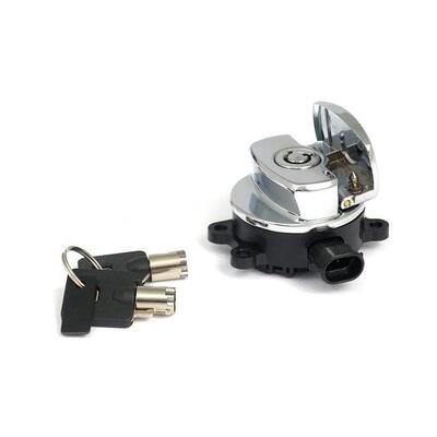 Blocchetto chiave accensione cromato per Road King 
