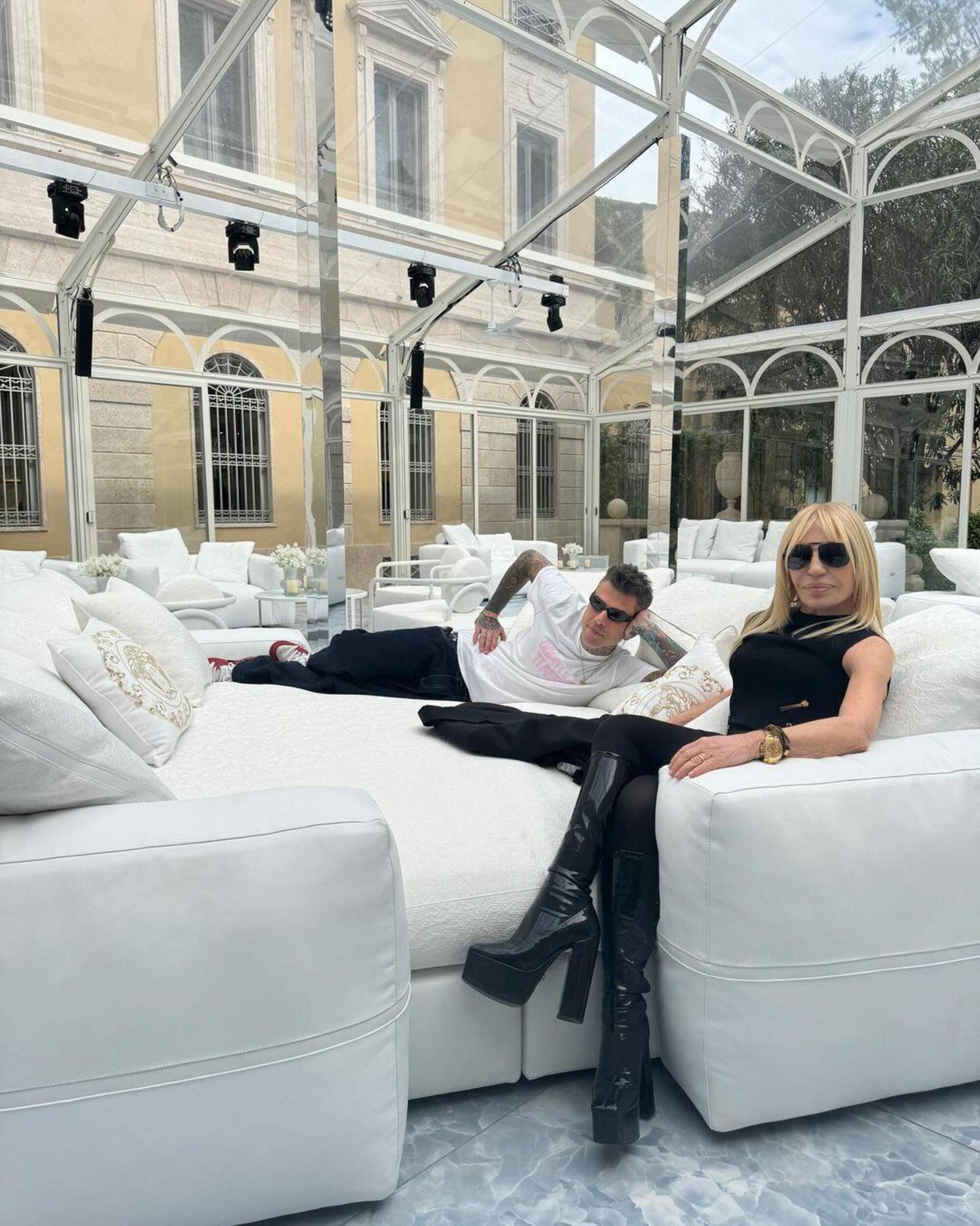 Fedez e Donatella Versace