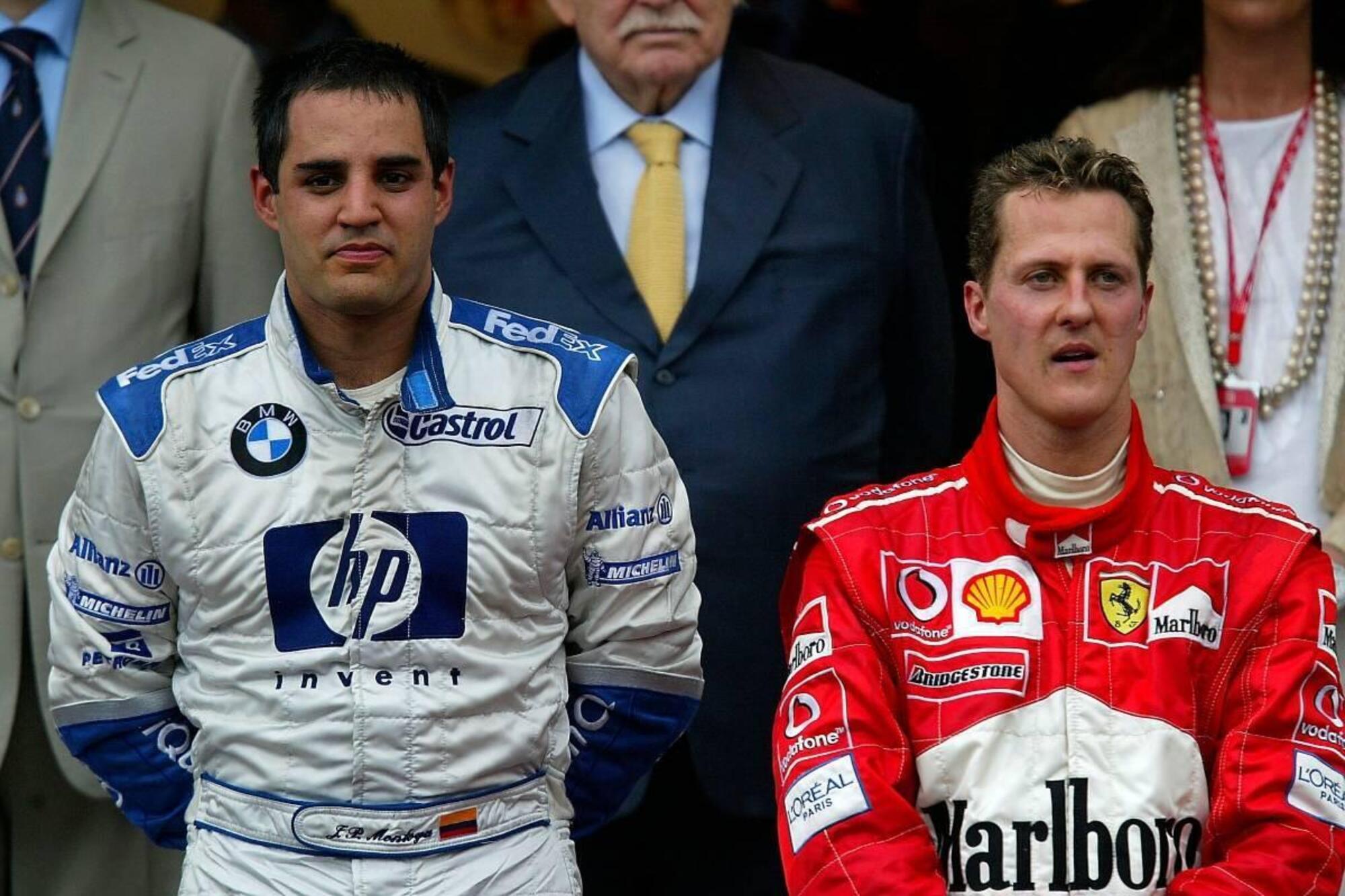 Juan Pablo Montoya e Michael Schumacher