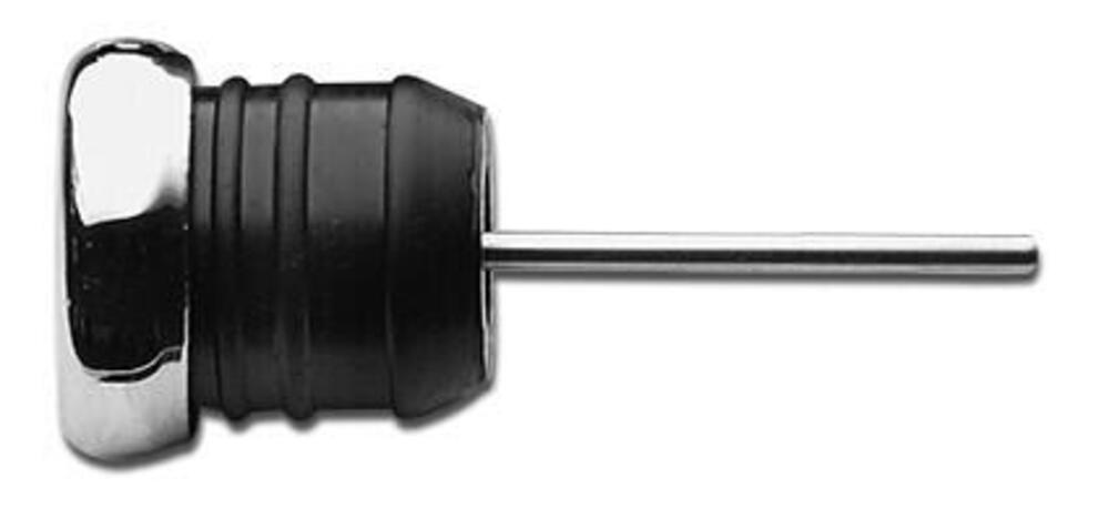 Tappo serbatoio olio cromato con astina corta per 