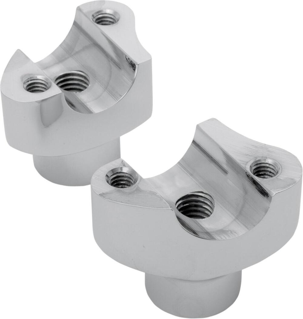 Riser alti 1-3/4’’, dritti, cromati Per manubri da Drag Specialties