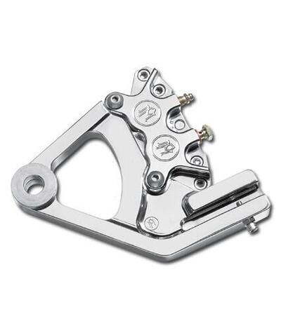 Pinza freno PM 4 pistoni post. con supporto - crom Performance Machine