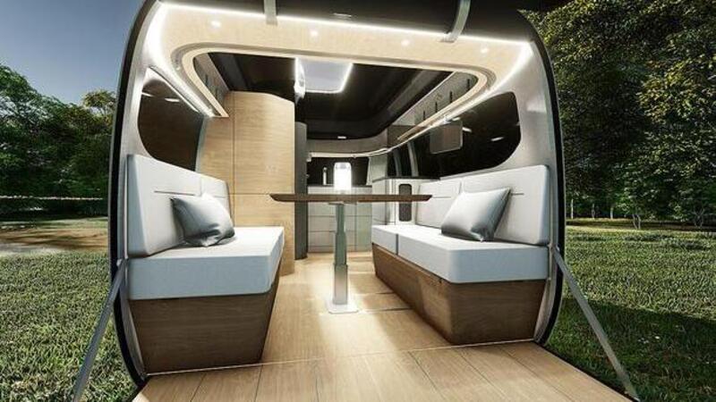 Come sarebbe una roulotte Porsche con Airstream?