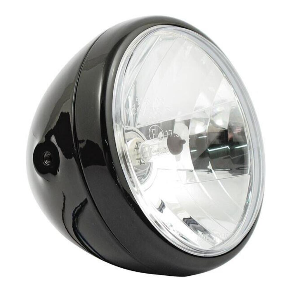 Faro anteriore 7'' Reno nero Motorcycle Storehouse 