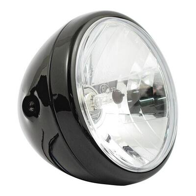 Faro anteriore 7'' Reno nero Motorcycle Storehouse 