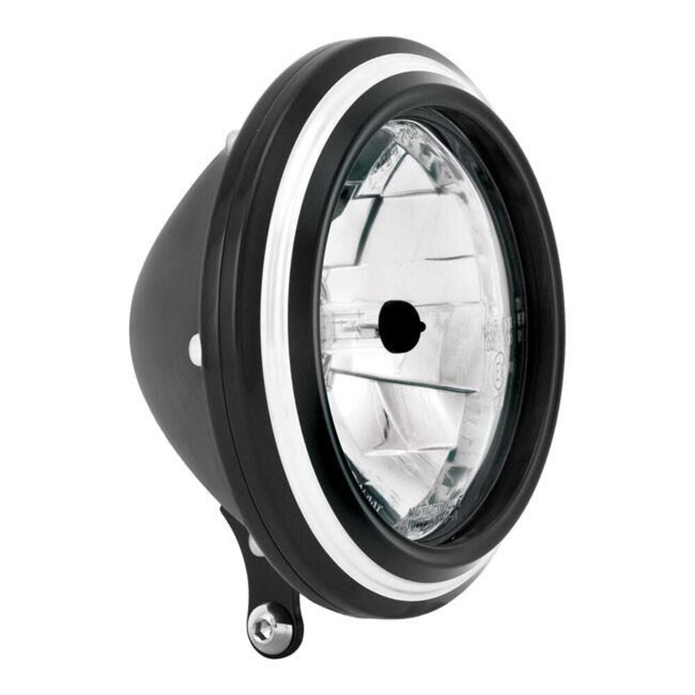 Faro anteriore 5 3/4''Merc omologato nero e cromat Performance Machine