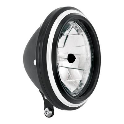 Faro anteriore 5 3/4''Merc omologato nero e cromat Performance Machine
