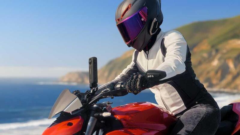 Nuova telecamera Insta360 X4: tante novit&agrave; per il motociclista! [GALLERY]