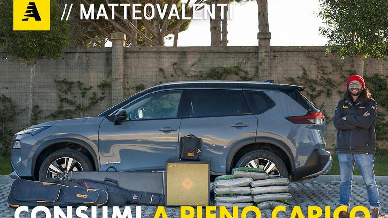 Quanto consuma (davvero) un&#039;ibrida a pieno carico? Nissan X-Trail E-Power STRESS TEST [VIDEO]