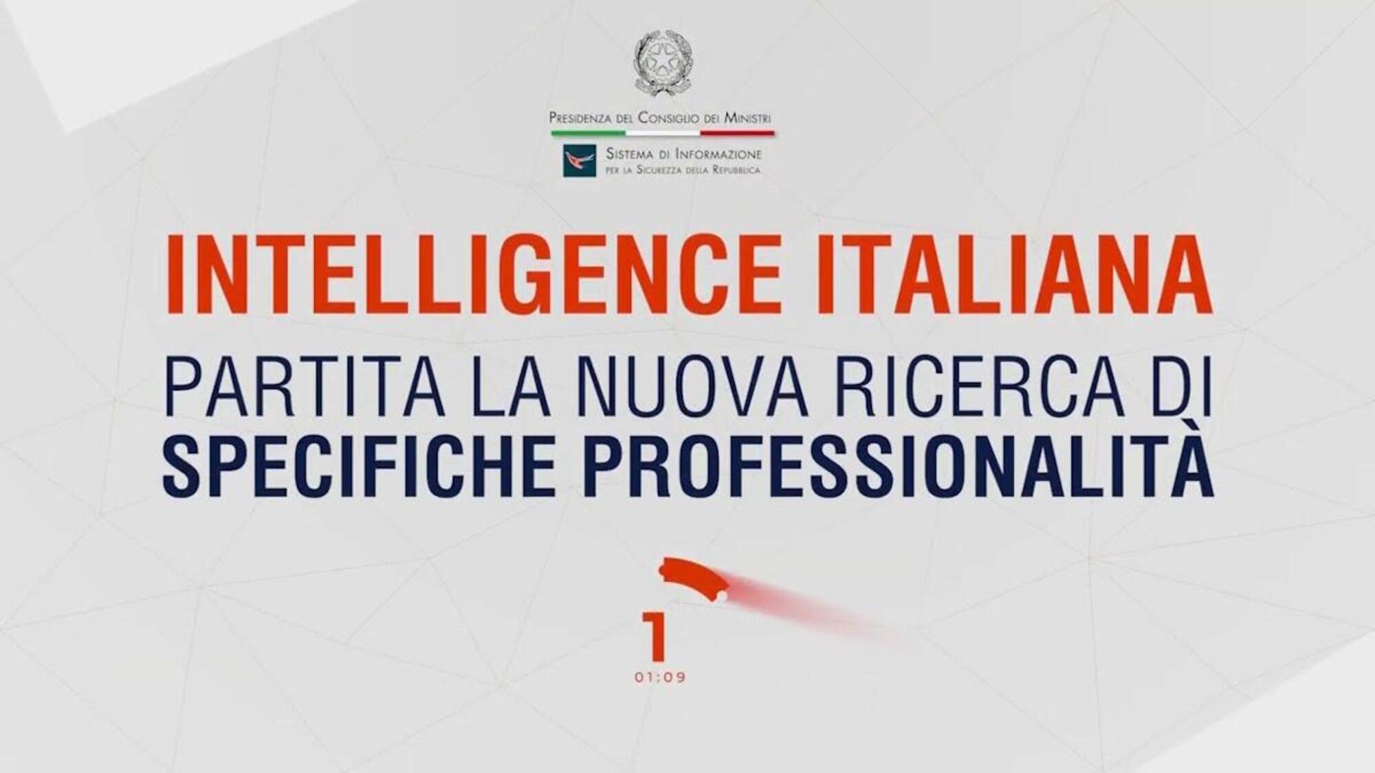 il nuovo bando di reclutamento dell&#039;Intelligence Italiana