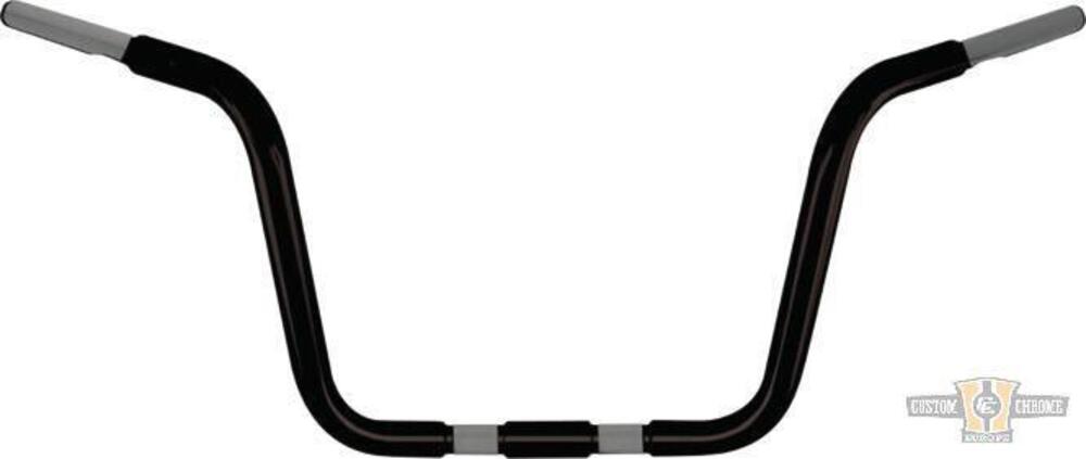 Manubrio Ape Hanger 1-1/4" alto 12,5" nero prefora 