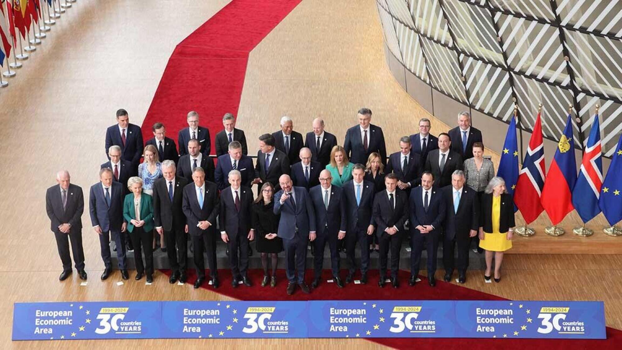 Il Consiglio europeo riunito nel 2024