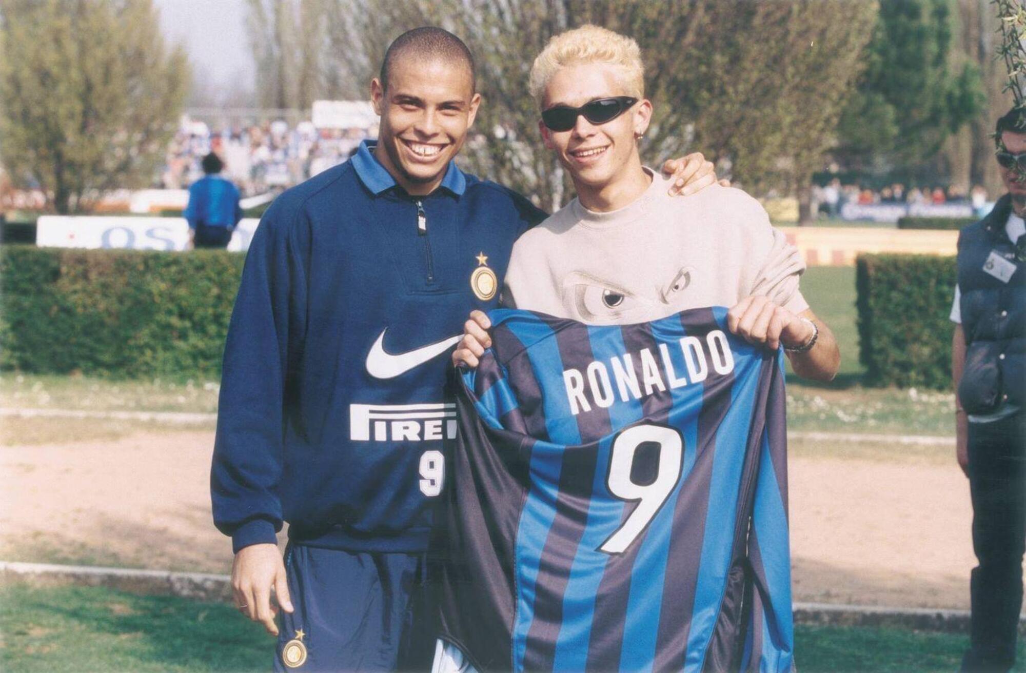 Ronaldo &ldquo;Il Fenomeno&rdquo; e un giovane Valentino Rossi