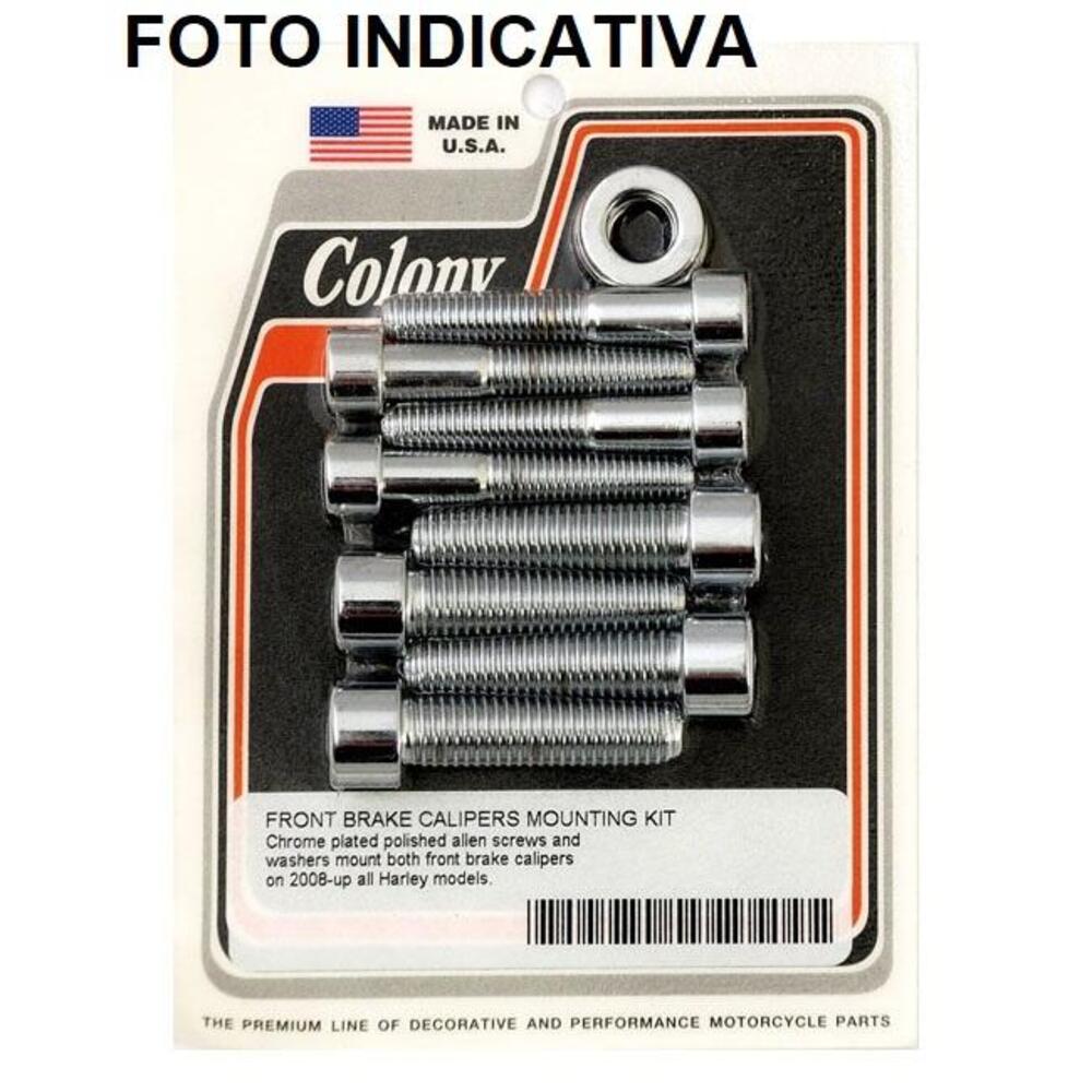 Bulloni cromati montaggio pinza freno anteriore pe 