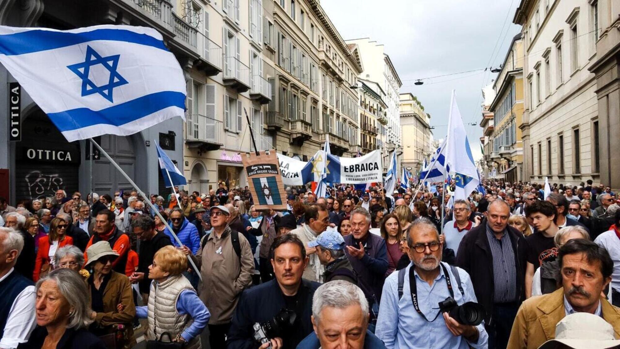 La Brigata ebraica al 25 aprile di Milano