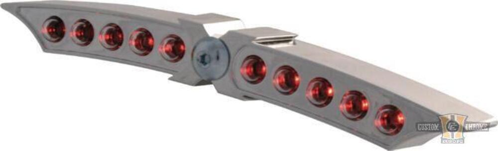 Faro posteriore LED X-WING omologato cromato Custo 