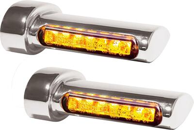 frecce a led posteriori HeinzBikes Winglet cromate 